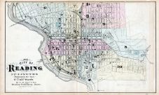 Reading City - Ward Map 1, Berks County 1876